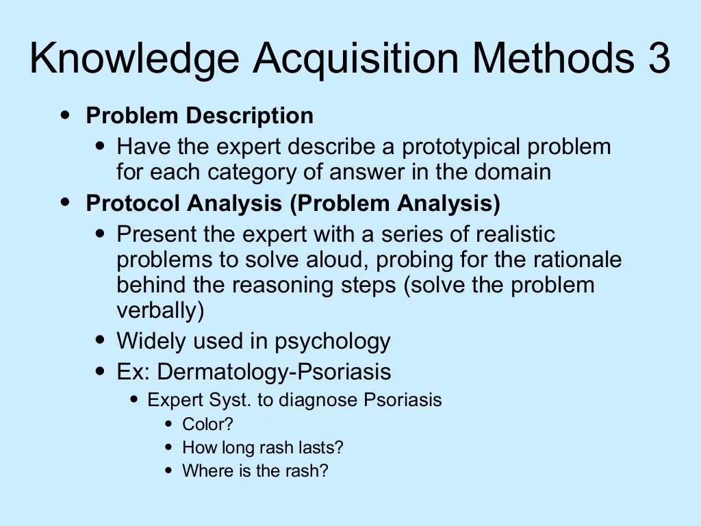 Artificial Intelligence Knowledge Acquisition
