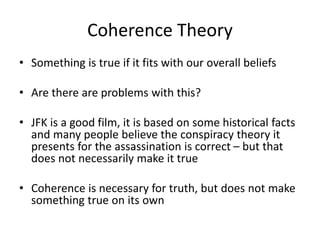 Knowledge and belief | PPTX