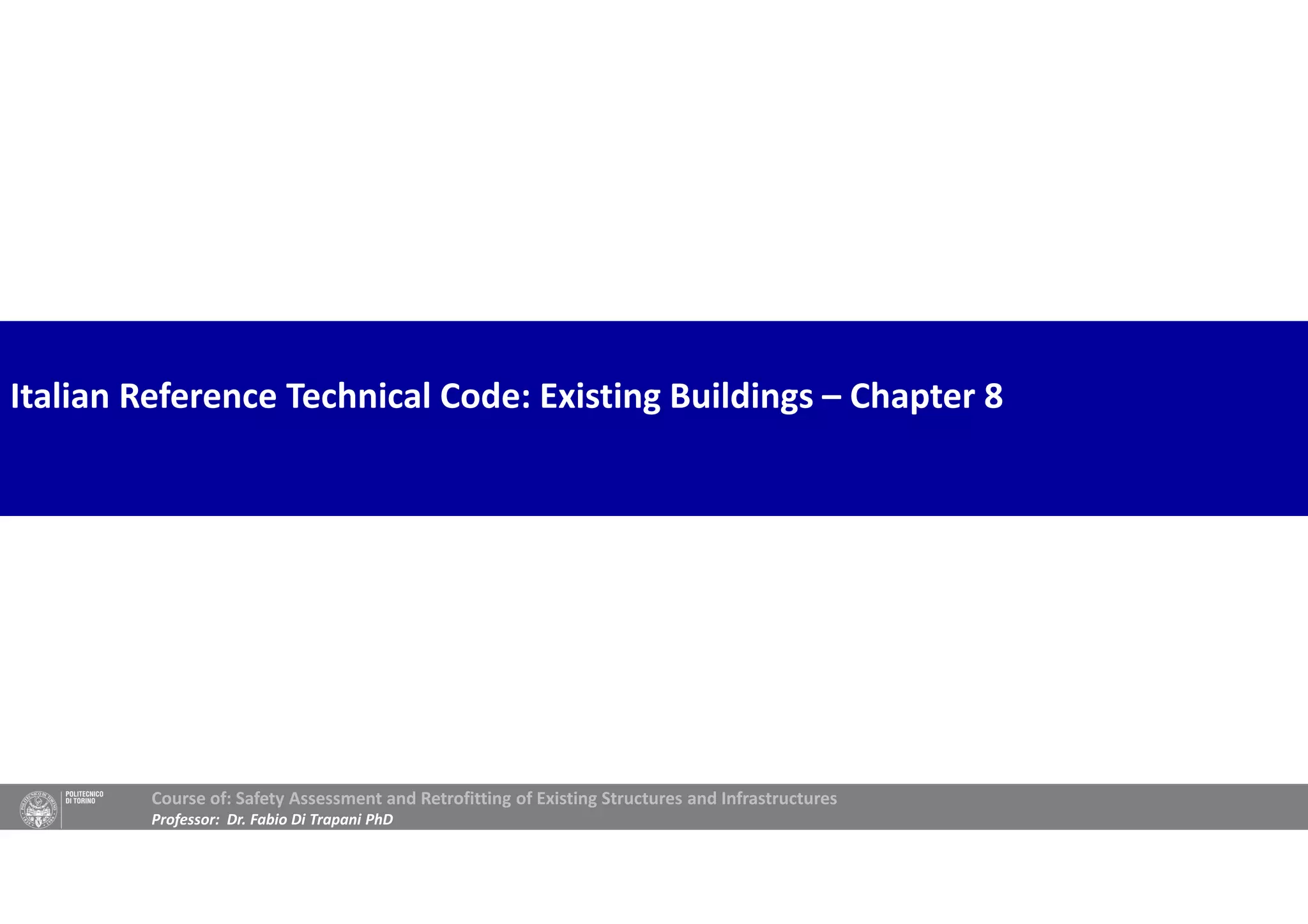 APPROACH TO SAFETY ASSESSMENT OF EXISTING STRUCTURES METHODOLOGY ...