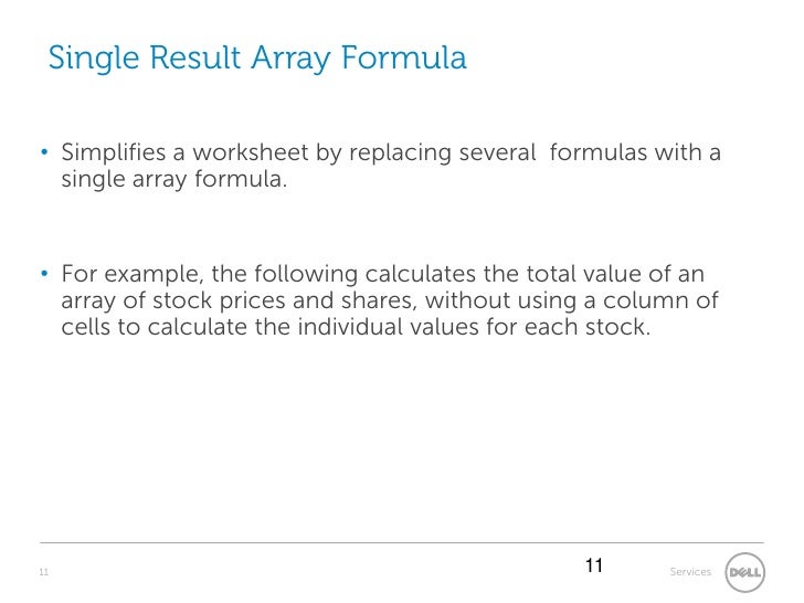 excel array formula