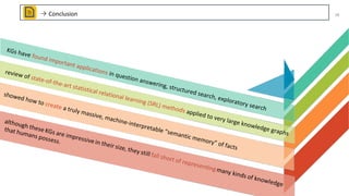 A Review of Relational Machine Learning(SRL) for Knowledge Graphs | PPT