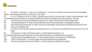 A Review of Relational Machine Learning(SRL) for Knowledge Graphs | PPT