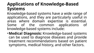 Knowledge Based System detailed types in AI | PPTX