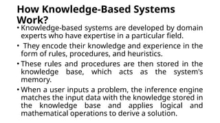 Knowledge Based System detailed types in AI | PPTX