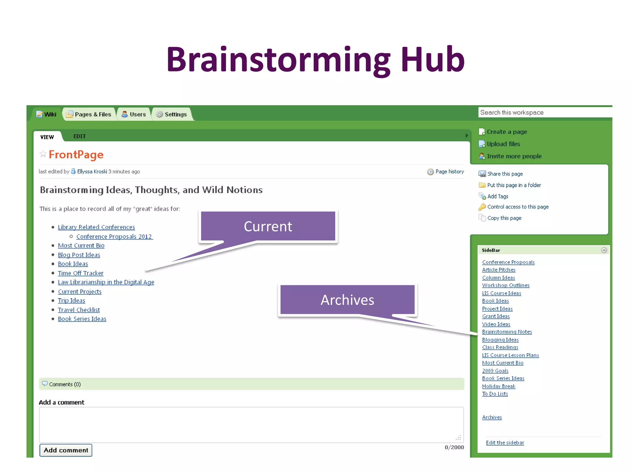 Brainstorming Hub



    Current



              Archives
 
