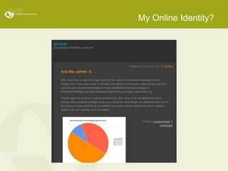 My Online Identity?