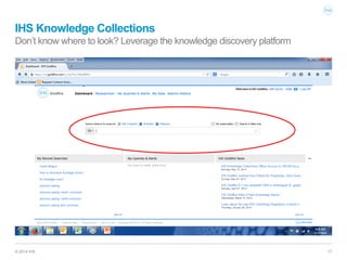 IHS KNOWLEDGE COLLECTIONS - Solve Engineering Problems Faster with ...