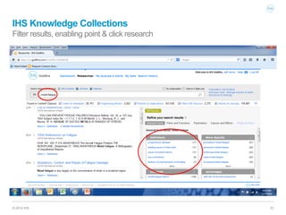 IHS KNOWLEDGE COLLECTIONS - Solve Engineering Problems Faster with ...