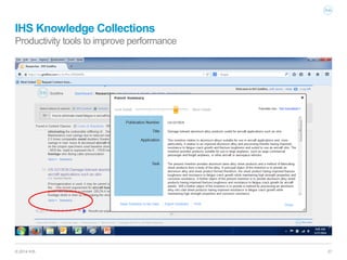 IHS KNOWLEDGE COLLECTIONS - Solve Engineering Problems Faster with ...