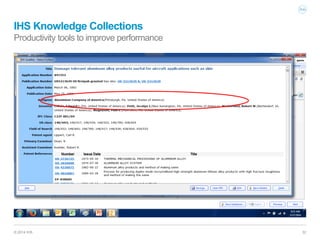 IHS KNOWLEDGE COLLECTIONS - Solve Engineering Problems Faster with ...