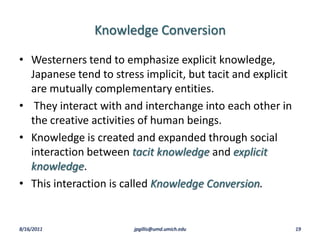 Expanded Knowledge Knowledge Creating Company S (learning organization) | PPTX