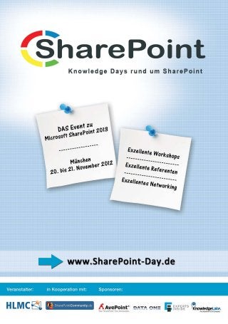 Knowledge Days rund um SharePoint – Das Event zu Microsoft SharePoint 2013