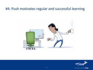 #4: Push motivates regular and successful learning
13
 