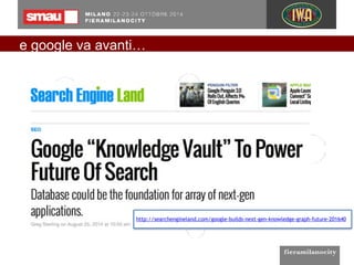 e google va avanti… 
http://searchengineland.com/google-builds-next-gen-knowledge-graph-future-201640 
 