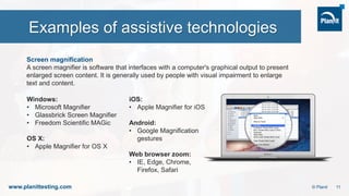Example Screen Magnification Accessibility in Agile Projects | PDF