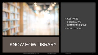 KNOW-HOW LIBRARY
WWW.TEAMSONLINELTD.CO.UK TOPIC NOTE CARDS
• KEY FACTS
• INFORMATIVE
• COMPRENHENSIVE
• COLLECTABLE
10/6/2019 1
 