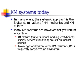 Knowledge Management | PPT | Technology & Computing