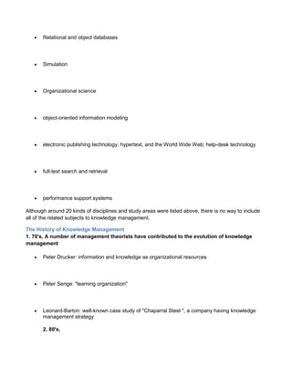 Knowledge Management