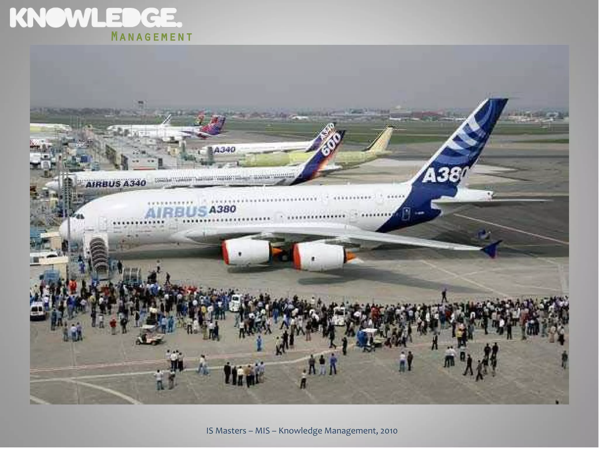 Management




             IS Masters – MIS – Knowledge Management, 2010
 