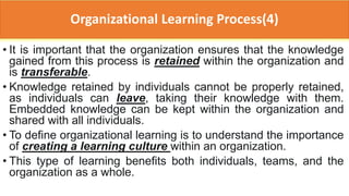 Knowledge management and Organizational Learning | PPTX