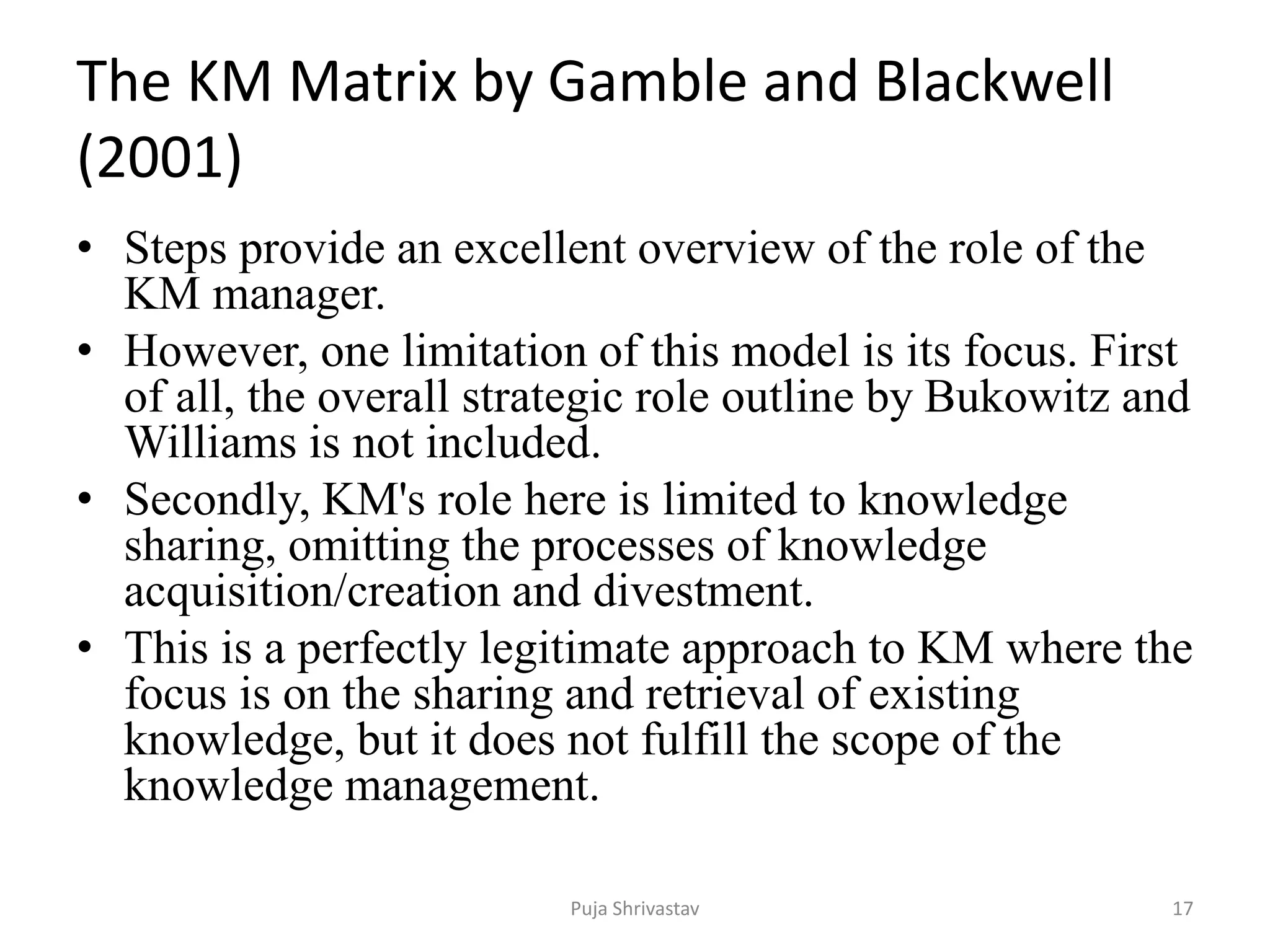 Knowledge management | PPTX