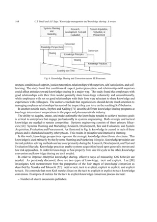 Knowledge management and knowledge sharing | PDF