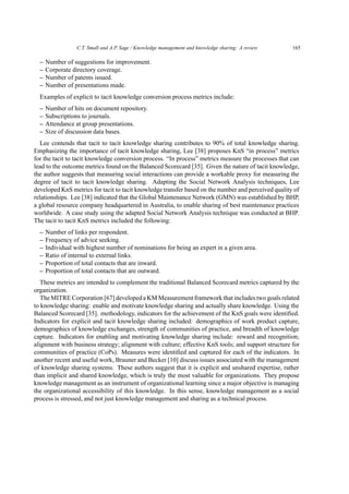 Knowledge management and knowledge sharing | PDF
