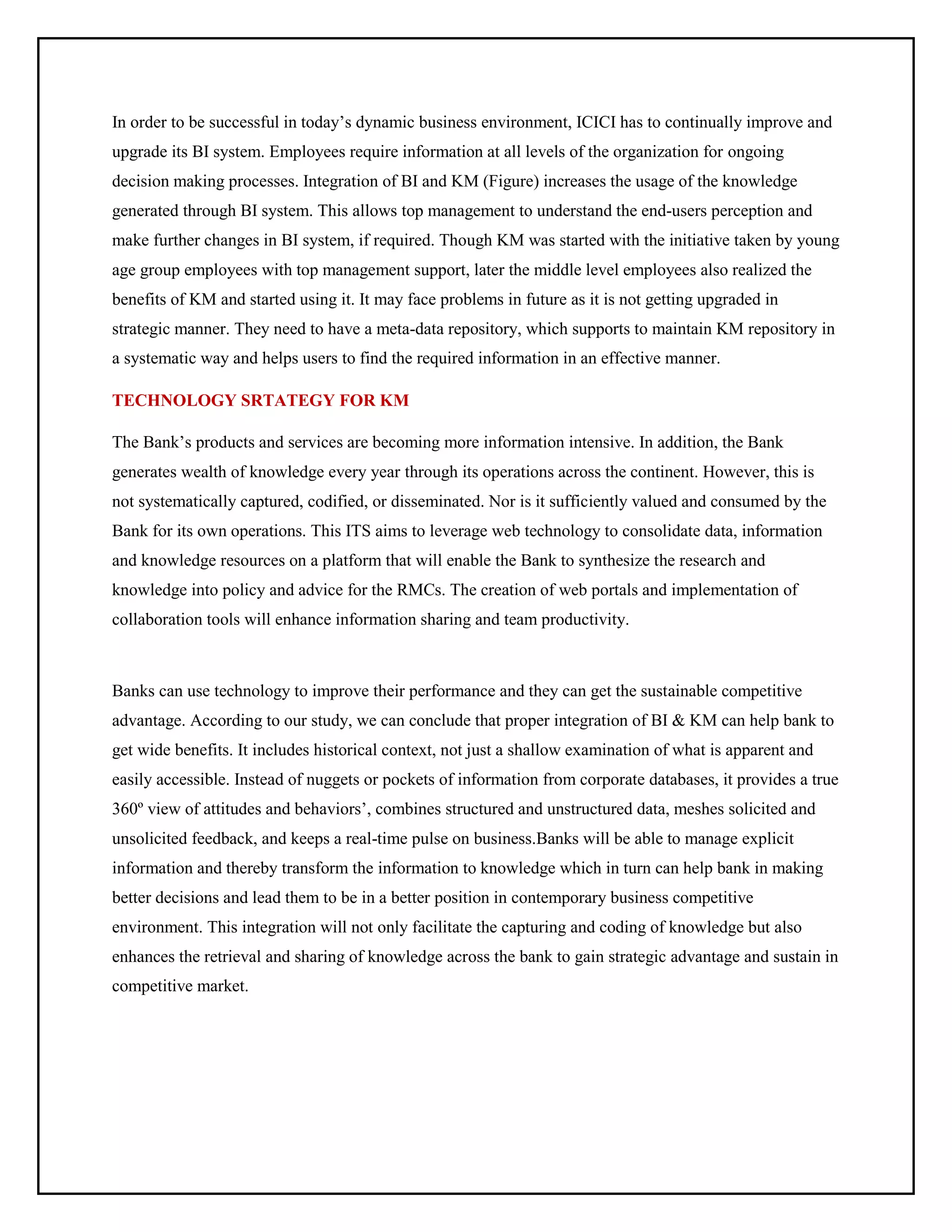 Knowledge management in banking sector india - Abhishek nagre | PDF