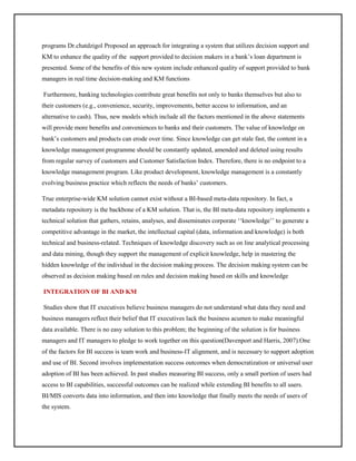Knowledge management in banking sector india - Abhishek nagre | PDF