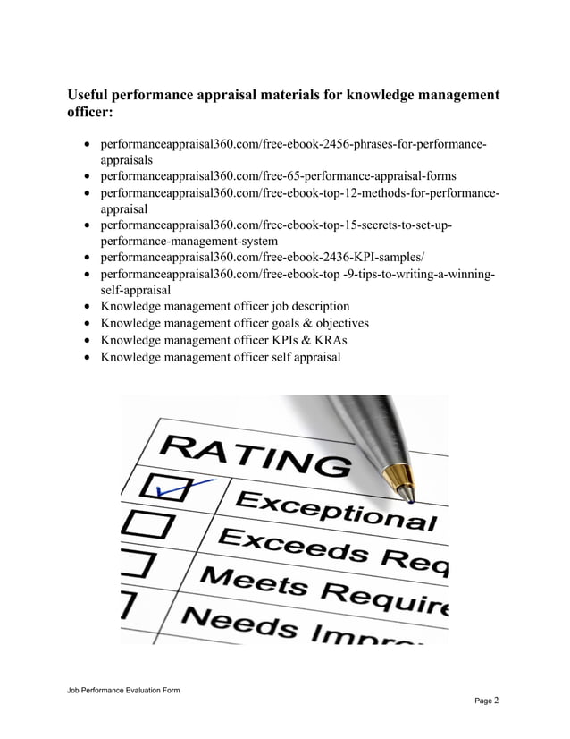 knowledge-management-officer-performance-appraisal-pdf