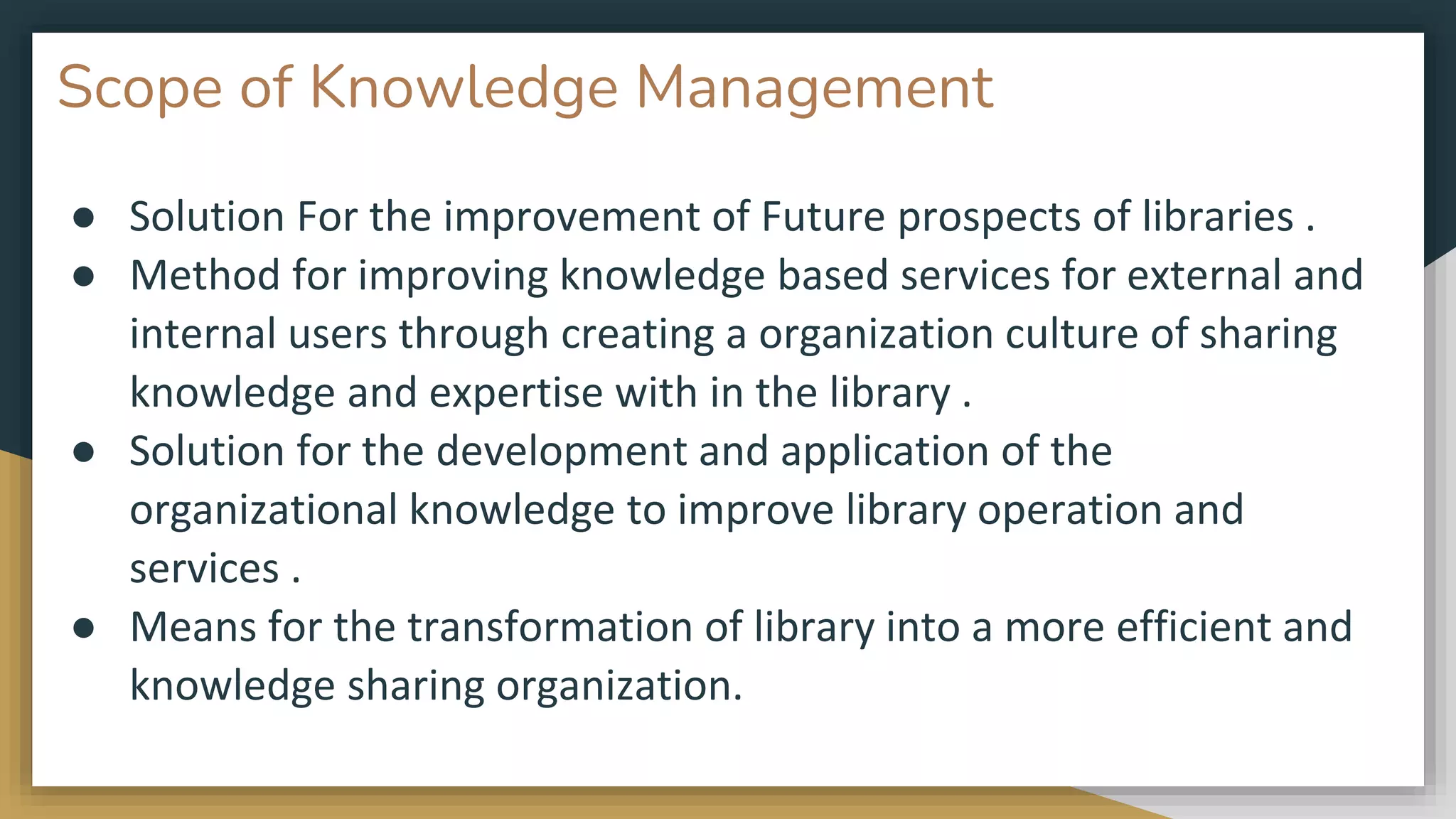 Knowledge management ppt | PPTX