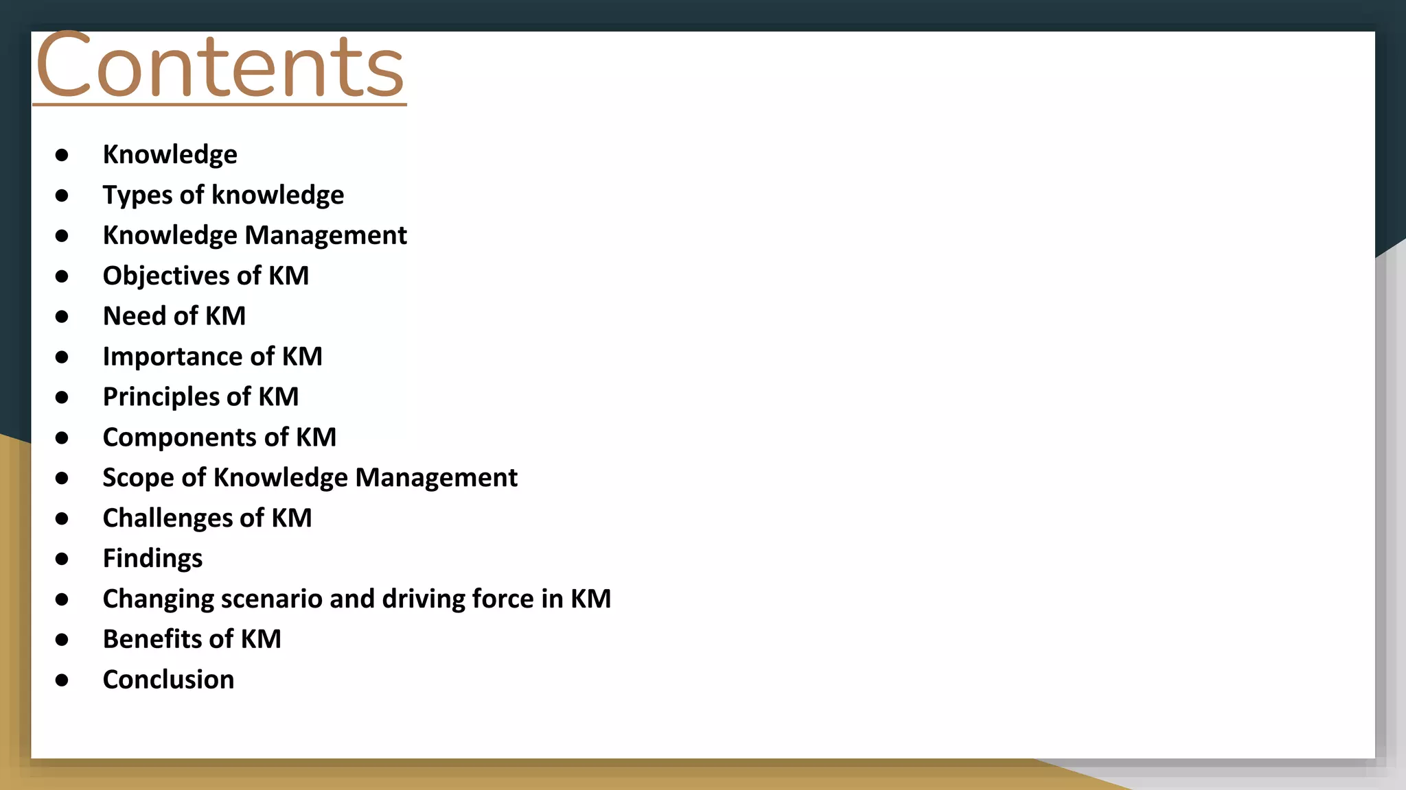 Knowledge management ppt | PPTX
