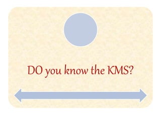 DO you know the KMS?
 