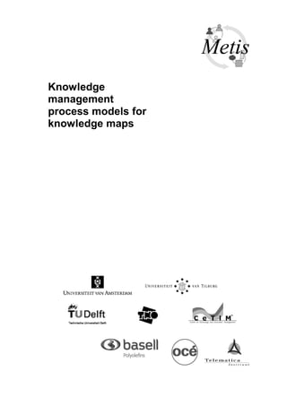 Knowledge
management
process models for
knowledge maps
 