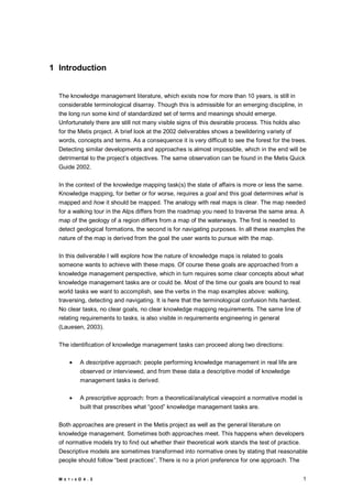 Knowledge management process models for knowledge maps | PDF