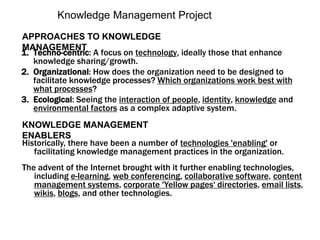Knowledge Management Project | PPSX