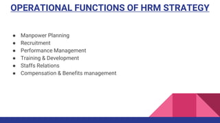 Knowledge management, strategy and HRM | PPTX