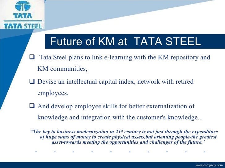 Knowledge management tata steel