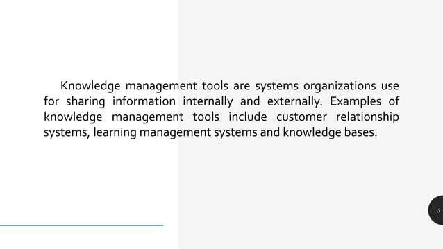 Knowledge management tools | PPT