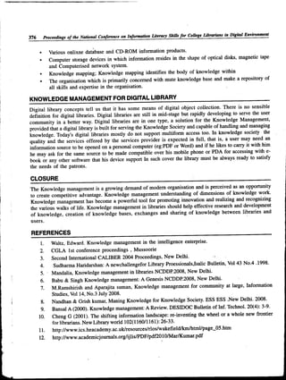 Knowledge management use in library in modern era | PDF