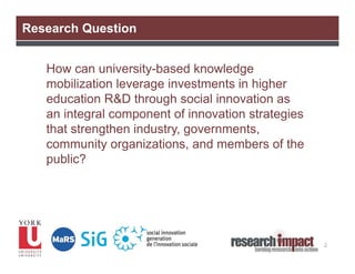 Knowledge Mobilization and Social Innovation