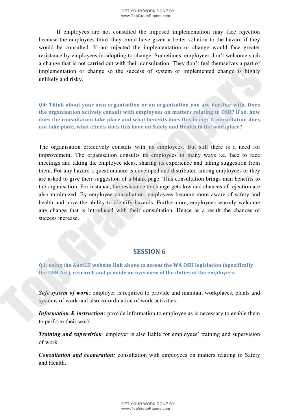 essay on importance of occupational health and safety