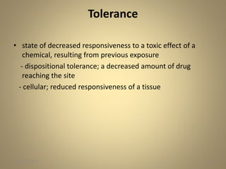 Knowledge of toxicity | PPTX
