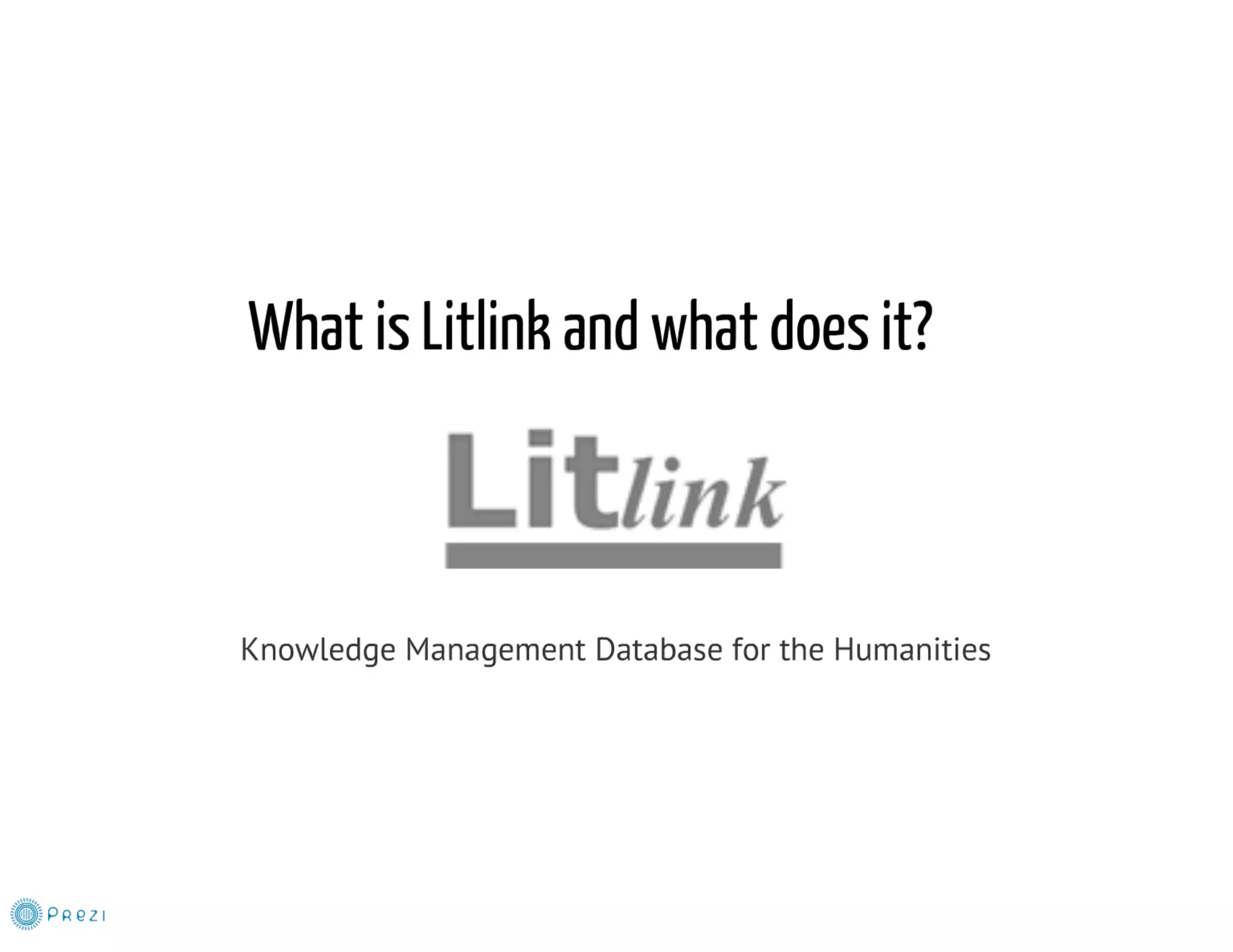Knowledge organization and representation (litlink, zotero et al.)
