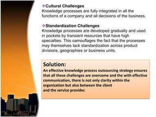 Knowledge process outsourcing | PPTX