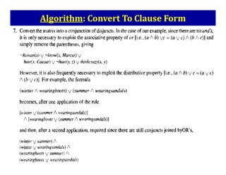 Algorithm: Convert To Clause Form
K N Hande 124
 