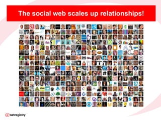 The social web scales up relationships! 