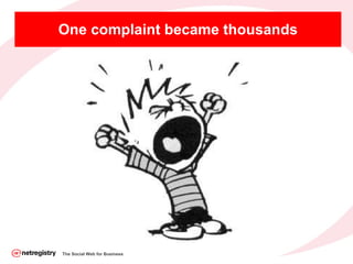 One complaint became thousands The Social Web for Business 
