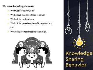 Knowledge sharing behavior | PDF