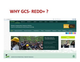 WHY GCS- REDD+ ?
 